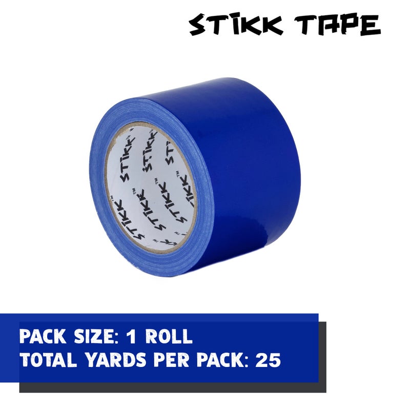 STIKK Duct Tape - Blue Duck Tape - 3 inch x 25 Yards - Heavy Duty Tape for Repairs, Household Projects - for Commercial HVAC and Construction - Effective Heavy Duty Waterproof Duct Tape - Image 3